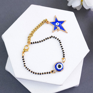 Stylish Good Luck Lumba Rakhi - Lumba for Bhabhi