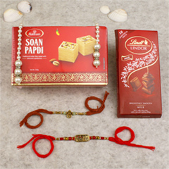 My Brother Rakhis With Lindt Sweet Hamper - Rakhi Chocolates to UK