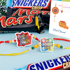Kids Cartoon Rakhi with Chocolates - Rakhi Chocolates to UK