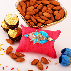 Ocean Blue Rakhi and Almond and Ferrero - Exclusive Rakhi to USA