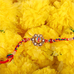 Elegant Ganesha Studded Rakhi - Send Rakhi to New York