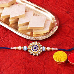 Good Looks Rakhi and Kaju Katli - Send Rakhi to New York