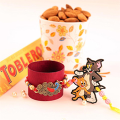 A Mixture of Love - Rakhi and Dry Fruits to USA