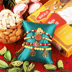 For Worlds Best Four Bros - Rakhi and Dry Fruits to USA