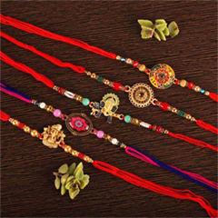 Rocking Five Rakhis - Exclusive Rakhi to USA
