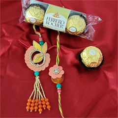 Sweet Bhaiya Bhabhi Rakhi Combo - Send Rakhi to New York