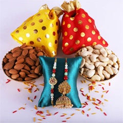 Nutty Bhaiya Bhabhi Set - Exclusive Rakhi to USA