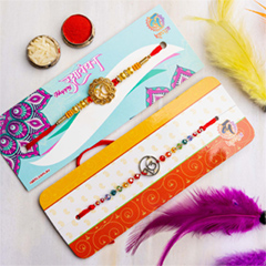 Set of 2 Ek Onkar Rakhis - Rakhi Sets to Australia