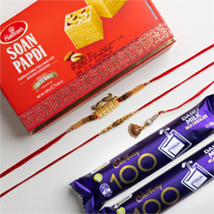 Family Rakhi Hampers Set - Rakhi Chocolates to Australia